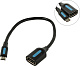 Кабель-адаптер USB2.0 AF -- micro-B OTG 0.15м Vention CCUBB