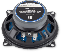 Колонки автомобильные DIGMA DCA-K402,  10 см (4 дюйм.),  комплект 2 шт.