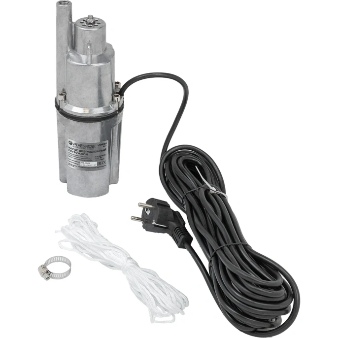 Насос вибрационный погружной Forsage 230 В, 50 Гц, 180 Вт, 18 л/мин F-VMP50 ALU(61167)