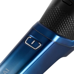 Бритва роторная Hyundai H-SH8089 реж.эл.:3 питан.:аккум. голубой/черный