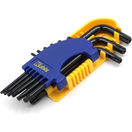 Ключи торцевые Kubis TORX 9 шт, T10, T15, T20, T25, T27, T30, T40, T45, T50, CrV 02-08-9609