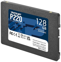 SSD накопитель Patriot P220 P220S128G25 128ГБ, 2.5", SATA III, SATA