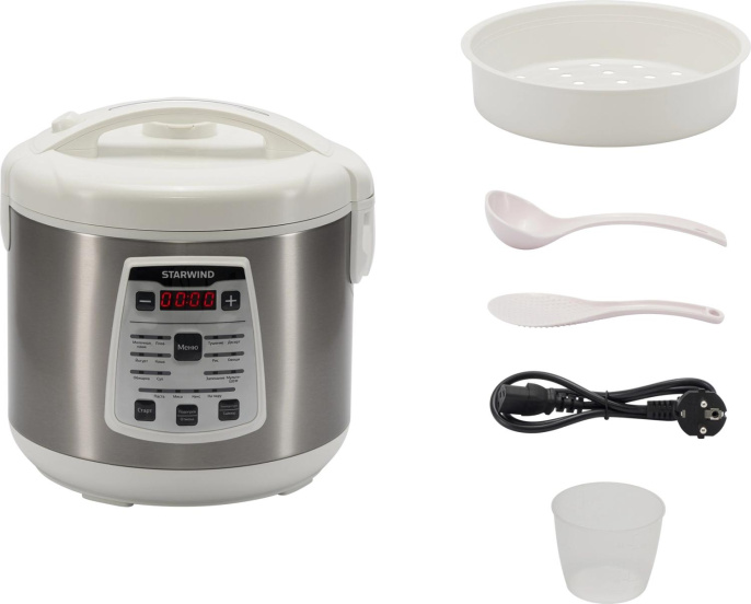 Мультиварка Starwind SMC4200 5л 900Вт белый/серебристый