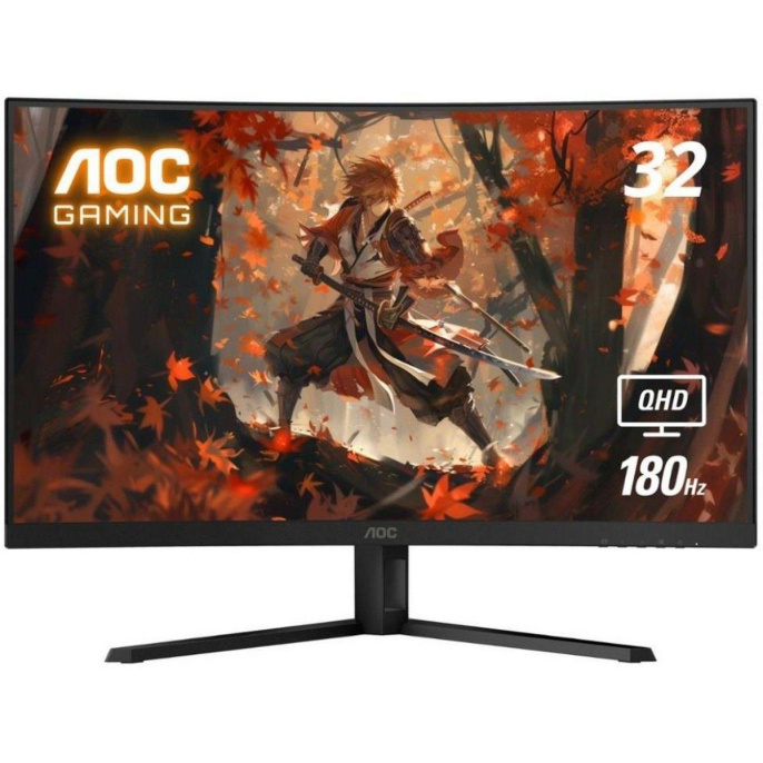 31.5" Монитор AOC Gaming CQ32G4VE,  2560x1440,  VA,  180Гц,  2хHDMI,  1хDP,  изогнутый, черный и черный/серый
