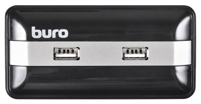 Хаб (разветвитель) Buro BU-HUB7-U2.0, черный