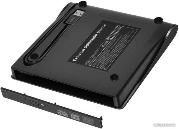 Orient UHD12A3 внешний бокс для подключения оптического привода ноутбука 12.7 мм USB3.0