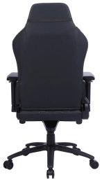 Кресло игровое Cactus CS-CHR-0112BL, экокожа, до 120кг, регулируемые 4D подлокотники,  черный