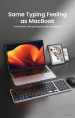 Клавиатура беспроводная UGREEN KU005 15956 2.4GHz Bluetooth5.0 Ultra Slim Wireless Keyboard. Цвет: серебристый