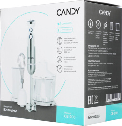 Блендер Candy CB-200,  погружной,  белый
