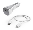 Автомобильное зар./устр. Hama H-183317 30W 3A (PD) USB Type-C для Apple белый (00183317)