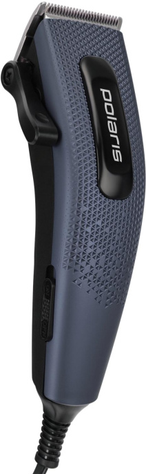Машинка для стрижки Polaris PHC 0954 синий/черный 9Вт насадок в компл:4шт