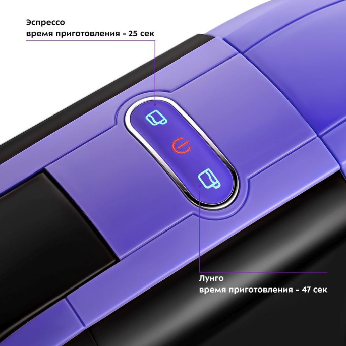 Капсульная кофеварка KitFort КТ-7105-1, 1450Вт, цвет: черный