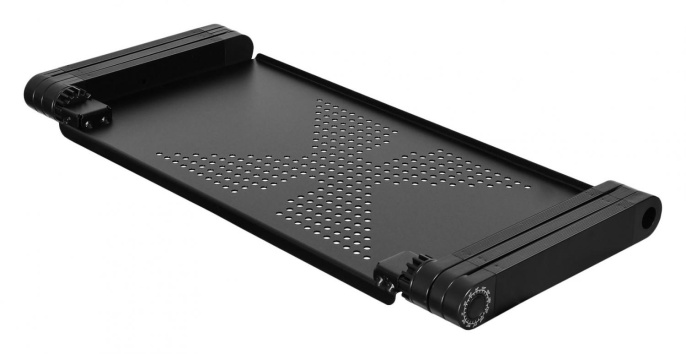 Стол для ноутбука Buro BU-804, с регулировкой высоты, металл, черный