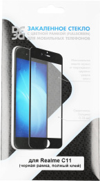 Защитное стекло для экрана DF rmColor-10 черный для Realme C11 1шт. DF RMCOLOR-10 BLACK (DF RMCOLOR-10 (BLACK))