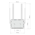 Маршрутизатор/ Netcraze Viva Гигабитный интернет-центр с Mesh Wi-Fi 5 AC1200, 4-портовым Smart-коммутатором и многофункциональным портом USB