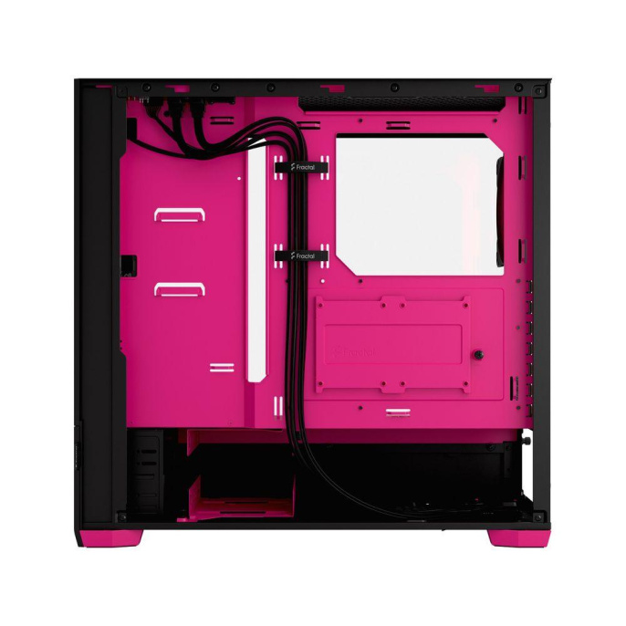 Корпус Case Fractal Design Pop Air RGB Magenta Core TG Clear Tint, Midi-Tower, 3x120mm RGB, 2xUSB-A 3.2 ATX, mATX, mITX Black/Magenta FD-C-POR1A-03
