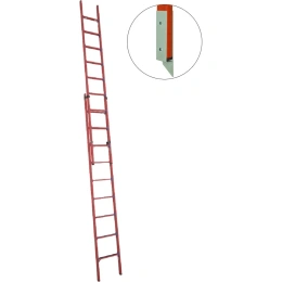 Диэлектрическая стеклопластиковая приставная, раздвижная лестница Антиток мягкий грунт ЛСПРД-6.0 Евро МГ 471577