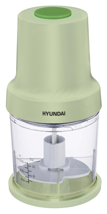 Измельчитель электрический Hyundai HYC-P3128 0.8л. 300Вт салатовый/белый