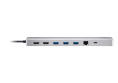 док станция ATEN 8k 4k HDMI Dual Display 11-in-1 USB-C Multiport Dock with USB PD 100W UH3240-AT