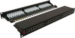 Патч-панель Sysmatrix PP 1901U.S245ES.N 19" 1U 24xRJ45 кат.5E FTP