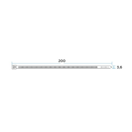 PROconnect 57-0200-4 Стяжка кабельная нейлоновая 200x2,5мм, белая 100 шт/уп