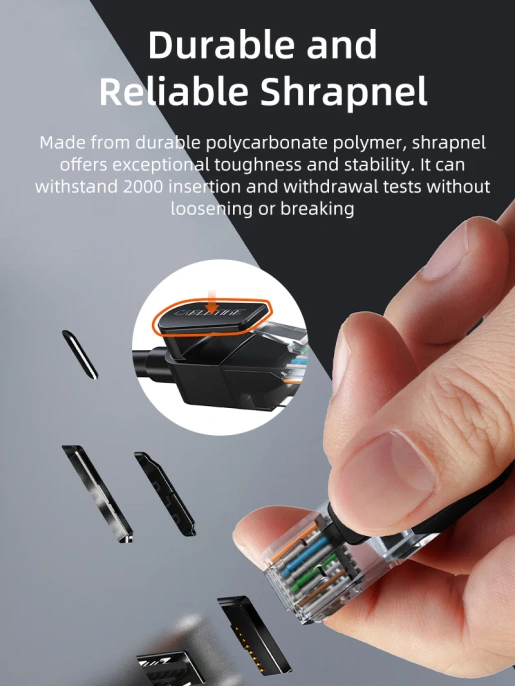 Патч-корд CABLETIME CN60H (CT-CAT6U-PB1) 1 м, UTP гигабитного Ethernet CAT6, черный