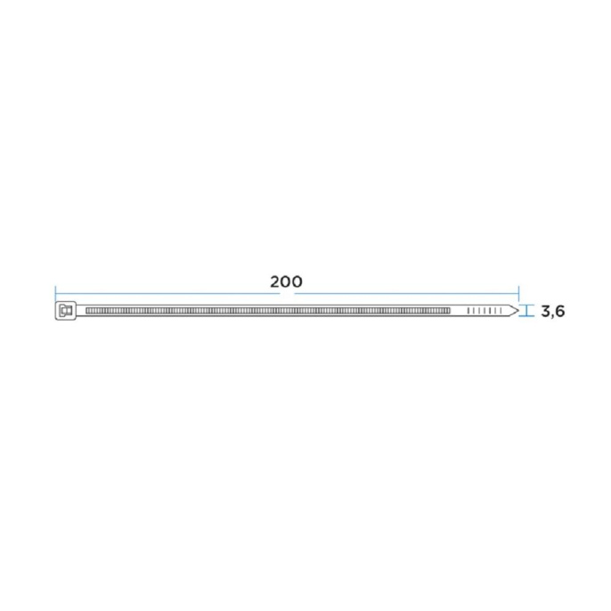PROconnect 57-0200-4 Стяжка кабельная нейлоновая 200x2,5мм, белая 100 шт/уп