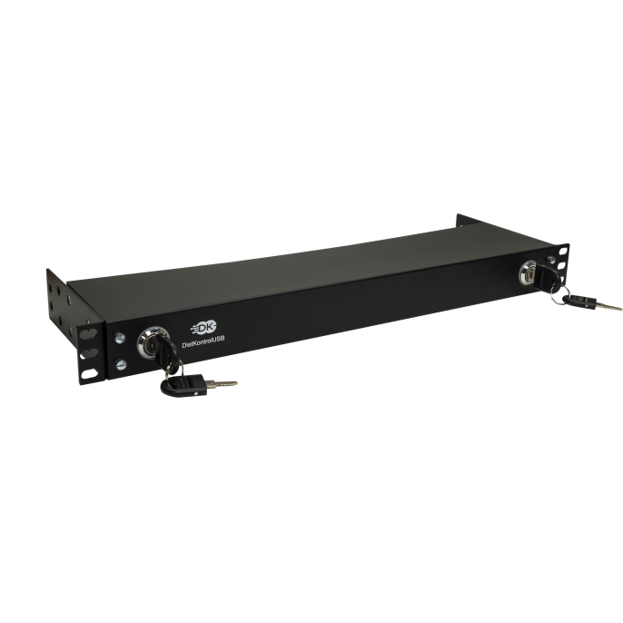 Управляемый USB over IP концентратор DistKontrolUSB16-4 с 16 портами USB 2 блока питания / Ethernet 2 x 10/100/1000 Mb/Защитный модуль с замком