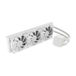 Система жидкостного охлаждения/ Water Cooling System Geometric Future Eskimo Pro 360 240W, 360mm, ARGB, White/ Fans: 3x120mm, 80.81CFM, 34.2dBA, 2000RPM/ Pump height 54mm, 3200RPM, Rad thickness 27mm/ S: 1851, 1700, 1200, 115X, 2011, 2066, AM5, AM4 (1C251