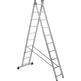 Алюминиевая лестница Scala двухсекционная универсальная 2х10 ступеней. Серия Sc 2010 SC2010