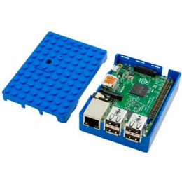 Корпус ACD RA184 Blue ABS Plastic Building Block case for Raspberry Pi 3 B CBPIBLOX-BLU 494354