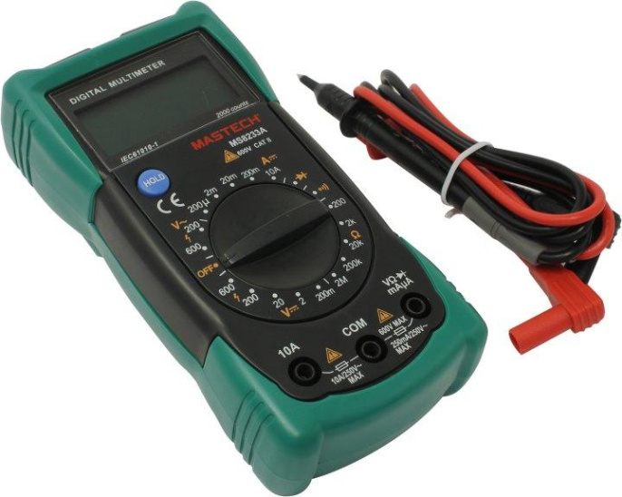 Мультиметр Mastech MS8233A цифровой зеленый/черный 13-2014