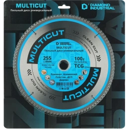 Диск пильный по мультиматериалам Multicut 255x30/25,4 мм, Z 100 TCG Diamond Industrial DIDM255Z100