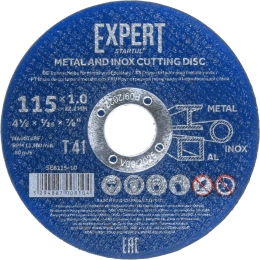 Круг отрезной Expert 115x1x22.2 мм для металла и нержавеющей стали STARTUL SE8115-10
