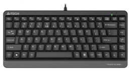 Клавиатура A4TECH Fstyler FKS11, USB, мембранная,  черный/серый [fks11 grey]