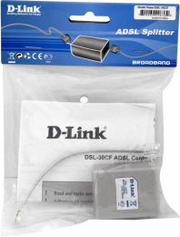 Сплиттер D-Link DSL-30CF/RS DialUp, внешний, белый