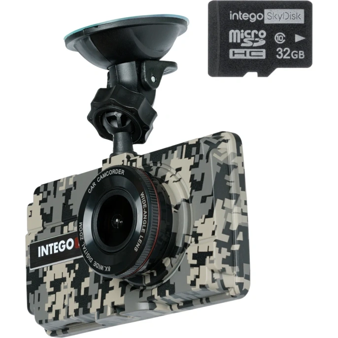 Видеорегистратор INTEGO Basic VX-240FHD Tundra Edition с салонной камерой и картой памяти 32 GB в комплекте VX-240FHD-TE