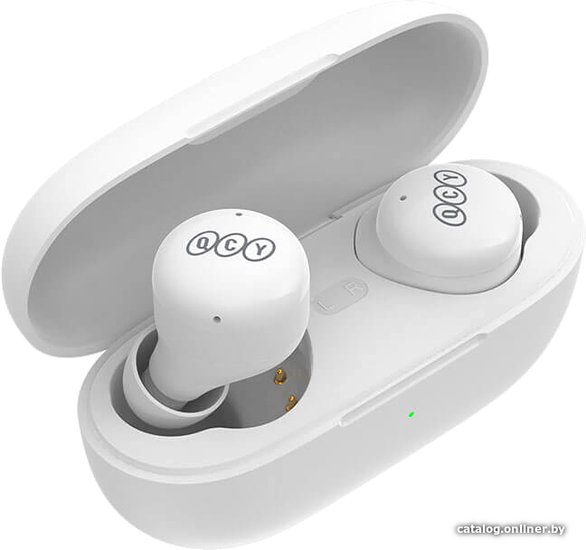 Беспроводные наушники QCY-T17 White Чипсет: Jieli AD6973D. Bluetooth 5.1. Поддержка профиля: HFP/A2DP/AVRCP. Динамик: 6 мм динамический драйвер. Время музыки: 7.5 ч. Время вызова: 4.5 ч. (BH21Q17A)