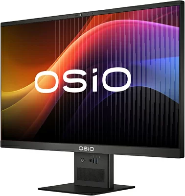 Моноблок Osio BaseLine B240i-006b 23.8" Full HD i5 1155G7 (2.5) 16Gb SSD512Gb Iris Xe Windows 11 Professional 64 GbitEth WiFi BT 84W Cam черный 1920x1080 (RUS)