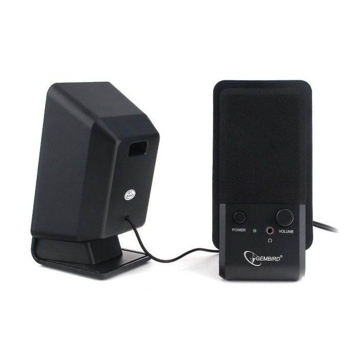 Акустич. система 2.0 Gembird SPK-510, черный, 6 Вт, рег. громкости, разъём для наушников,USB-питание