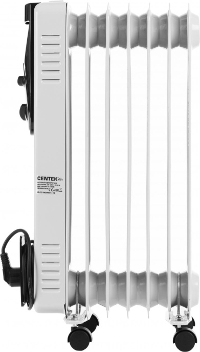 Масляный радиатор CENTEK CT-6200, 1500Вт, 7 секций, 3 режима, белый