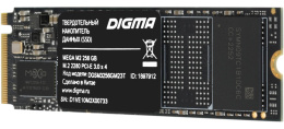 SSD накопитель Digma Mega M2 DGSM3256GM23T 256ГБ, M.2 2280, PCIe 3.0 x4,  NVMe,  M.2,  rtl