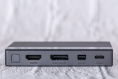 Переключатель CABLETIME CB00G (CT-PS41-GB1) 4-в-1, Mini DP / DP / HDMI / Type-C, 4K@60 Гц, 15 м, подсветка, космический серый
