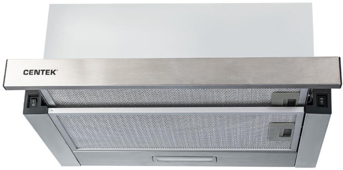 Вытяжка встраиваемая Centek CT-1840-60 серый управление: кнопочное 1 мотор