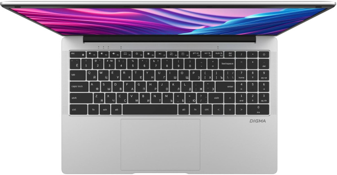 Ноутбук Digma EVE P5851 Pentium Silver N5030 8Gb SSD256Gb Intel UHD Graphics 605 15.6" IPS FHD (1920x1080) Windows 11 Pro silver WiFi BT Cam 5000mAh (DN15N5-8CXW05)