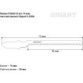 Пилки по дереву Чистый рез 5 ш (74х1,4мм) Gigant G-11056