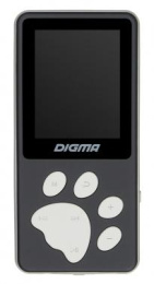 MP3 плеер Digma S4 flash,  8ГБ,  черный/серый