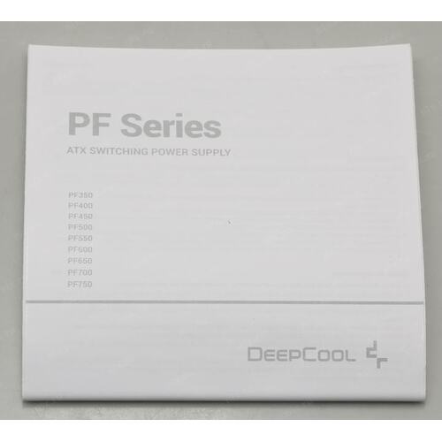 Блок питания Deepcool 350W PF350 R-PF350D-HA0B-EU ATX 2.4 350W, PWM 120mm fan, 80 PLUS, Active PFC RET