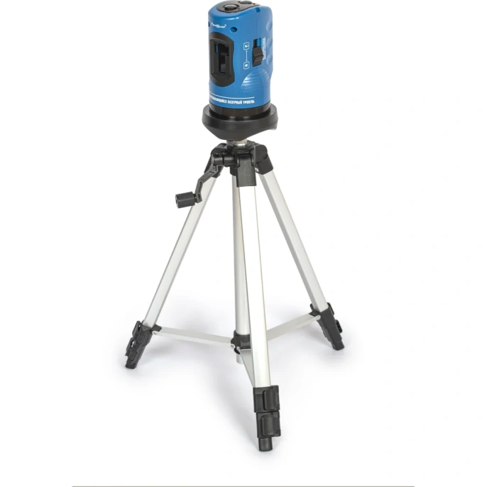 Лазерный самовыравнивающийся уровень РемоКолор 2 красных луча, 100 мм, штатив 1260 мм 95-2-281