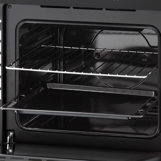 Духовой шкаф электрический Krona Essenza 60 Bl G2,  56л,  дверца с 3 стеклами,  черный